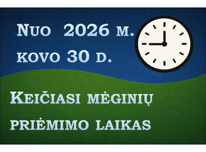 Nuo 2026 m. kovo 30 d. keisis mėginių priėmimo laikas