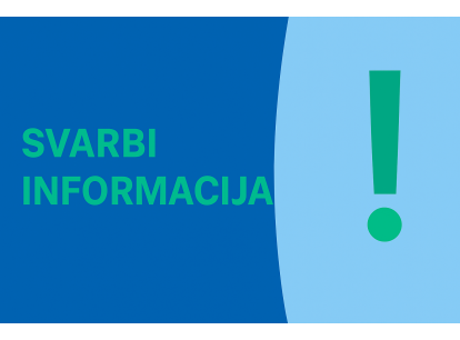 Mėginių priėmimas 2025 m. lapkričio mėn. 15 - 16 dienomis
