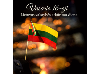 Sveikiname su Vasario 16-ąja!