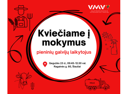 Mokymai Šiaulių regiono pieninių galvijų laikytojams
