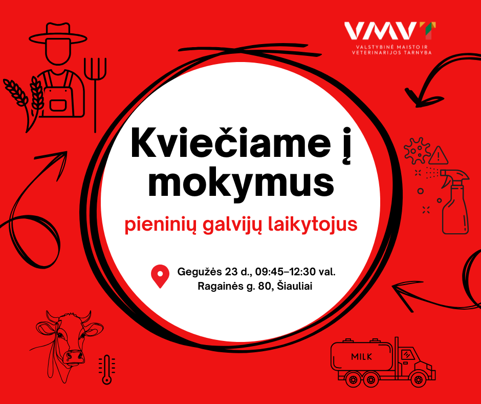 Mokymai Šiaulių regiono pieninių galvijų laikytojams